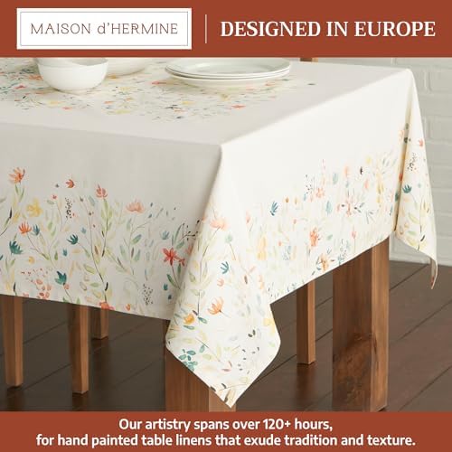 Maison d' Hermine Table Cloth Rectangle Table Reusable 100% Cotton 70"x108" - Image 2