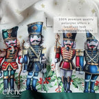 Threadmade Royal Nutcracker Tablecloth, Ivory - 60" W x 120" L - Image 3
