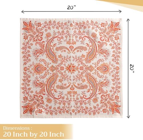Maison d' Hermine Cloth Napkins Set of 4 Reusable 100% Cotton (20" x 20") - Image 4