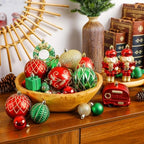 SHareconn 135Pcs Christmas Tree Ornaments Set, Christmas Tree Decorations - Image 3