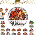 16 Pcs Interchangeable Magnetic Welcome Sign for Front Door，2Set by HappyEveryDay