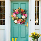 Spring Wreaths for Front Door, 22 Inch Spring Front Door Wreath - Image 3