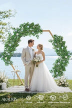 30Pcs Italian Ruscus Greenery, 23" Artificial Silk Stems Garland w/Green Leaf Vines Bendable Faux Hanging Plants Spray for DIY Wedding Arch Bouquet Table Centerpieces Vase Filler and Home Indoor Decor - Image 2
