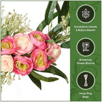 National Tree Company 16 inch Artificial Eucalyptus and Buttercups Spring Wreath, Realistic Floral Decoration for Front Door or Indoor Décor - Image 7