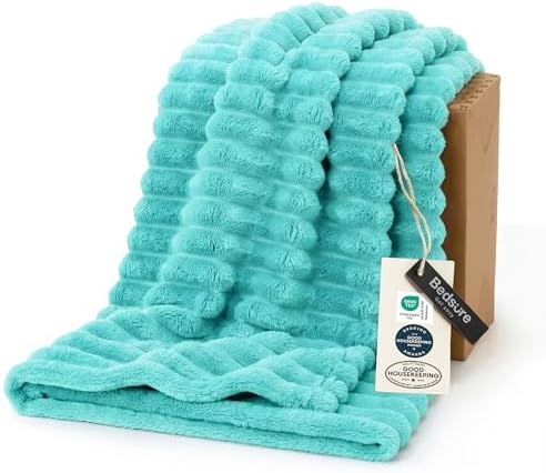 Bedsure Soft Twin XL Blanket for Bed Dorm Blue Fog 66"x90" by BEDSURE