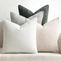 MIULEE Soft Decorative Chenille Pillow Covers Gray 18x18 Pack of 4 by MIULEE