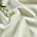 Solino Home 100% Pure Linen Table Runner, 14 x 144 in, Sage, Narrow Stripe - Image 2
