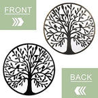 Bdor 20-Inch Tree of life wall art, Metal wall art decor, steel roots decor Perfect for Birthdays, Weddings, Anniversaries, Housewarming Gifts for Indoor Outdoor Metal Wall Decor (Classic Style) - Image 4