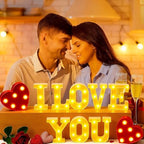 Honoson 10 Pcs I Love You LED Sign Heart Decor Anniversary Valentine's - Image 5