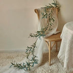 Hairui Lighted Artificial Olive Garland 6FT 96 LED Fairy Lights Battery Operated, Faux Vine Lights with Timer for Spring Christmas Holiday Fireplace Decor - Image 4