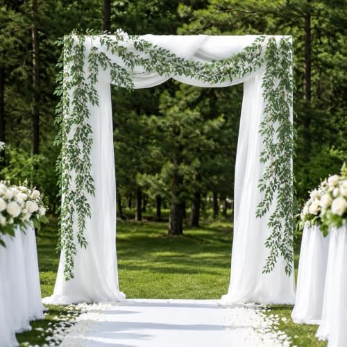 5 Pcs Willow Leaves Garland, 6 ft Willow Vines, Artificial Greenery Garland - Image 6