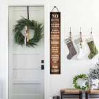 Funny No Soliciting Vertical Sign for Front Door Porch, 8inx48in Go Away Sign for Porch, Farmhouse Do Not Knock or Ring Bell Wooden Hanging for Home Outdoor - Image 4