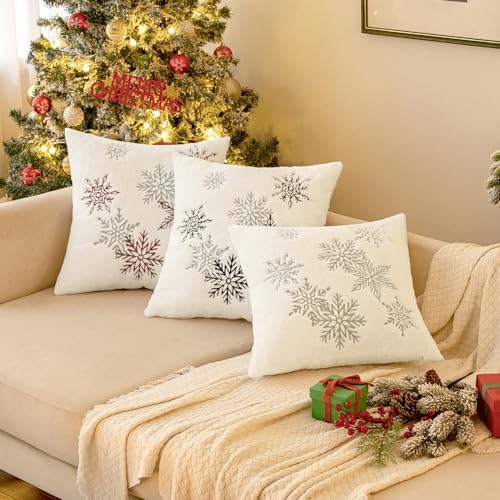 MIULEE Christmas Throw Pillow Covers Pack of 2 20×20 Inch, Black - Image 5
