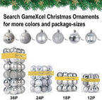 Silver 8.0" Extra Large Christmas Ornaments - Christmas Tree Decoration Balls Shatterproof Hanging Shiny Balls for Birthday Holiday Wedding Decorations Set of 2pcs - Image 7