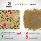 Coir Welcome Mat, Non-Slip, Floral, 17 x 29 in - Image 3