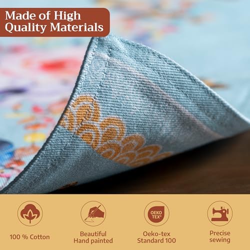 Maison d' Hermine Placemats Set of 4 Reusable 100% Cotton (13"x19") - Image 3