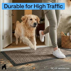 GORILLA GRIP WeatherMAX Door Mat, Indoor Outdoor Use, 72x24, Beige Maze - Image 7