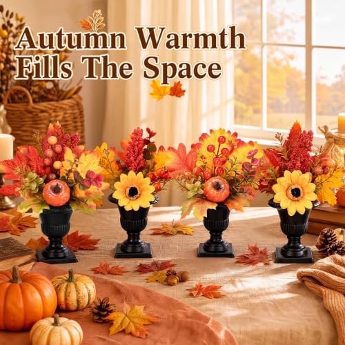 Suncallla 4 Pack 9.84 in Fall Table Centerpieces Decor - Image 5