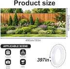 ANNA QUEEN 7x16 ft Garage Door Banner,Reusable Large Outdoor Backdrop for Tropical,Patriotic,Graduation and Christmas Party Decorations (Garden Privacy) - Image 2