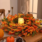 Waipfaru 24 Inch Fall Wreaths for Front Door Outside - Image 2