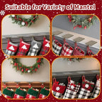 GloTika Christmas Stocking Holders for Mantle Set of 4, Heavy Duty Stocking Holder Hooks for Fireplace Tabletop Shelf Christmas Ornaments, Cast Iron Stocking Hangers Base, Bronze - Image 7