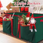 SeasonBliss Christmas Ornament Storage Box, Large Holds 128 Balls, Green - Image 6