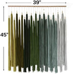 Macrame Wall Hanging Large Geometric Handmade Beaded Tassel Decor 39"W*45"L - Image 6