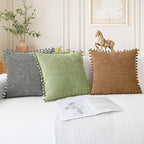 CaliTime Decorative Couch Throw Pillow Covers 22 X 22 Inches Sage - Image 5