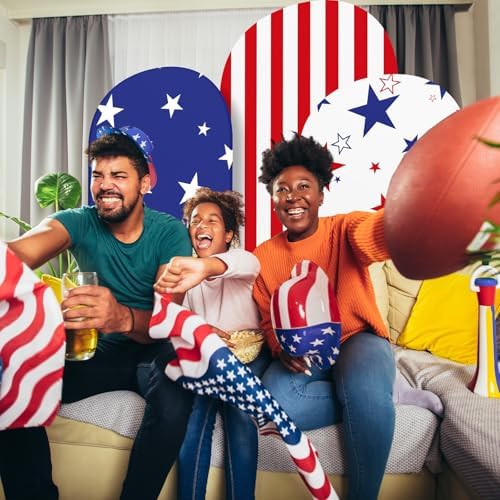3 Pcs Patriotic Arch Cover Spandex Fitted 4ft 5ft 6ft,Star - Image 6