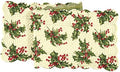Holly Cream Berries 100% Cotton Quilted Christmas Table Runner 14" x 70" by CFHome