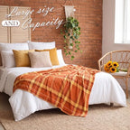 4 Pack Fall Throw Blankets Bulk 50 x 60 Autumn Flannel Blanket - Image 4