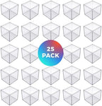 25-Pk Clear Acrylic Boxes with Lids, 4x4x4in, Candy, Party Favors & Gifts - Image 2