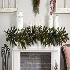 60in. Pine & Pinecone Garland,Green - Image 4