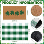 Tinideya 2 23.6 X 35.4 Inches St. Patrick's Day Green White - Image 2