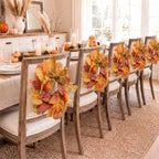 Thiccywoov 6 Pack 9" Mini Fall Wreaths Bulk for Kitchen Cabinet Decoration - Image 4