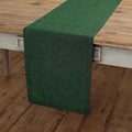 Solino Home 100% Pure Linen Table Runner Forest Green, Athena 14 x 144 in by SolinoHome
