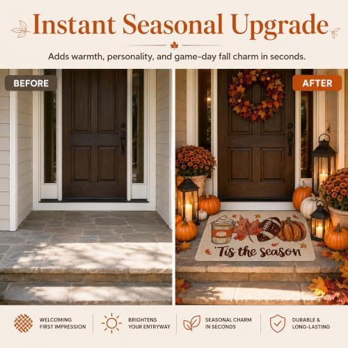 Fall Doormat 32x48in Tis The Season Front Door Mat - Image 5