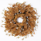 24 Inch Fall Wreath for Front Door, Artificial Eucalyptus Porch Decor by FLAGLY
