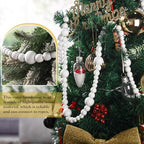 Boao Christmas Wooden Beads Garland, Christmas Tree Decor (White) - Image 4