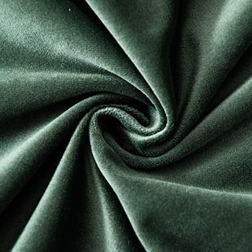 JUSPURBET 28x28 Euro Velvet Throw Pillow Covers Set of 2,Army Green - Image 6