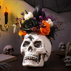 Daifunli Halloween Table Centerpieces Decorations, Skeleton Head Crow by Huiinen