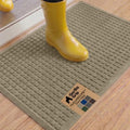 GORILLA GRIP® HydroABSORB Door Mat for Indoor Outdoor Use, 35x23 Beige by GorillaGrip