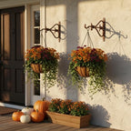 2 Pack Plant Hanger Brown Outdoor L Cast Iron Decorative Bracket - Image 5