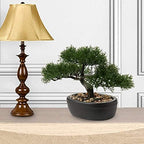 Artificial Bonsai Tree Juniper Faux Plants Indoor Small Fake Plants Decor with Ceramic Pots for Home Table Office Desk Bathroom Shelf Bedroom Living Room Farmhouse Decorations - Image 3