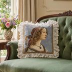 patdrea Designer Velvet Throw Pillow Cover,Set of 2,18"x18"-Botticelli A - Image 2