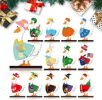 Interchangeable Wooden Animal Tabletop Figurine Magnetic Decor (M) - Image 2