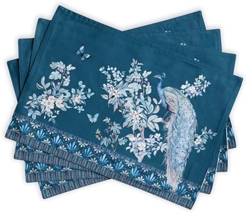 Maison d' Hermine Placemats Set of 4 Reusable 100% Combed Cotton (13"x19") by MaisondHermine