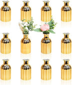 Small Gold Bud Vases, Set of 12 by Scawim