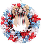 22inch 4th of July Wreath for Patrioticfor Memorial Day Front Door Decor by RoseCraft