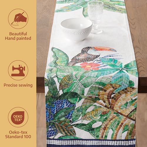 Maison d' Hermine Table Runner 100% Combed Cotton 14.5"x72" (Double Layer) - Image 2